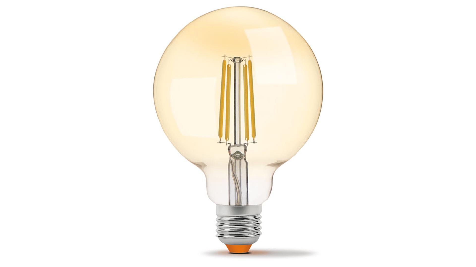 Źródło LED E27 7W G95 Filament  DIM Amber WW