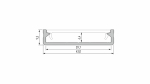 Profil LED LUMINES typ SOLIS czarny anodowany 3 m