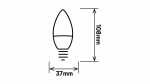 Źródło LED E14 7W C37 Biała Ciepła