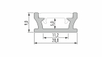 Profil LED LUMINES typ TERRA RAL 1923 mat. 1 m