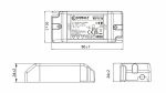 Zasilacz LED CobaltElectro PFV 24V 8W IP20 B