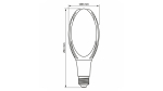 Źródło LED E27 50W A108 Neutralna