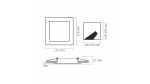 Panel LED 12W kwadrat Neutralny