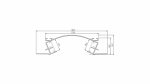Profil LED LUMINES typ Veda srebrny anodowany 1 m