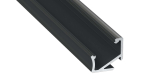Profil LED LUMINES typ H czarny anodowany 3 m