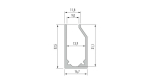 Profil LED LUMINES typ I6 srebrny anodowany 1 m
