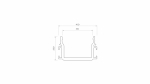 Profil LUMINES typ Strada M1 srebrny anodowany 3 m