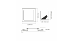 Panel LED 18W kwadrat Neutralny