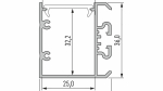 Profil LED LUMINES typ Unico srebrny anodowany 2,02 m
